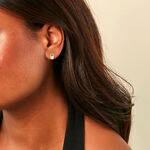 Boucles D'Oreilles Puces Elysia Or Jaune Perle De Culture Oxyde De Zirconium - Puces Femme | Marc Orian