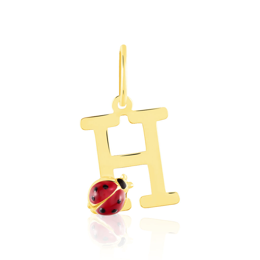 Pendentif Helidie Coccinelle Lettre Or Jaune - Pendentifs Enfant | Marc Orian