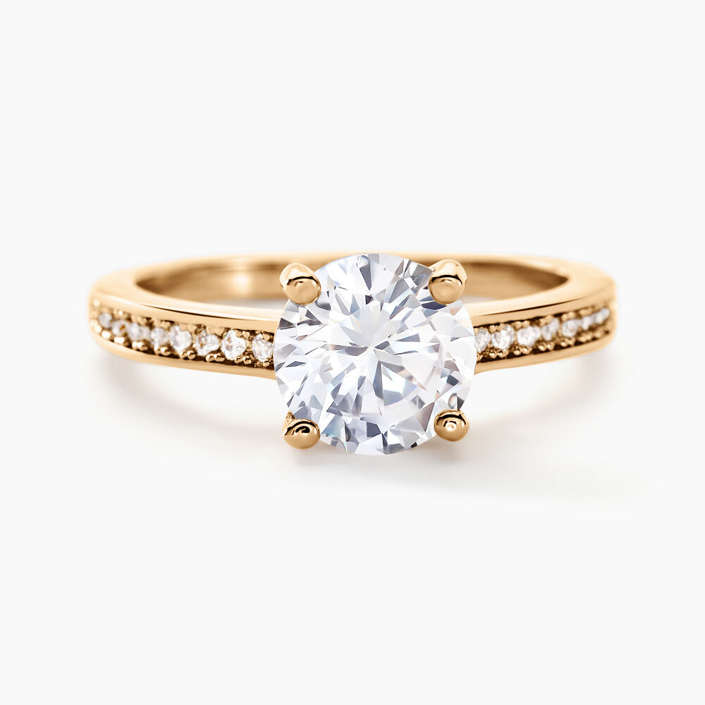 Bague Solitaire Zoura Plaque Or Jaune Oxyde De Zirconium FQDFJZW440H Marc Orian Bijouterie en ligne