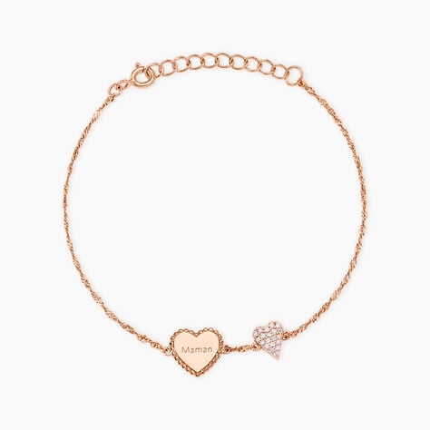 Bracelet Gloria Argent Rose Oxyde De Zirconium - Bracelets fantaisie Femme | Marc Orian