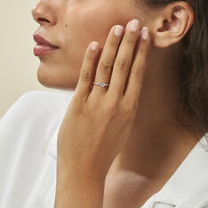 Bague Solitaire Mathylda Argent Blanc Oxyde De Zirconium - Bagues Solitaire Femme | Marc Orian