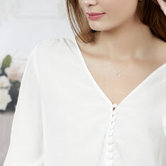 Collier Niagale Or Blanc Diamant - Colliers Femme | Marc Orian