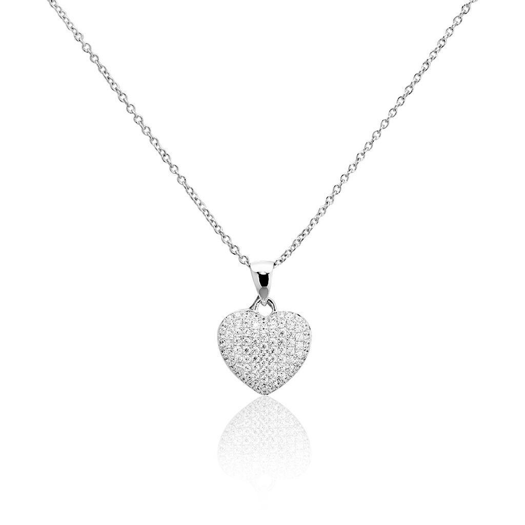 Collier Adoucha Argent Blanc Oxyde De Zirconium - Colliers avec pierres Femme | Marc Orian