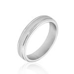 Alliance Argent Blanc Loic - Alliances duo Homme | Marc Orian