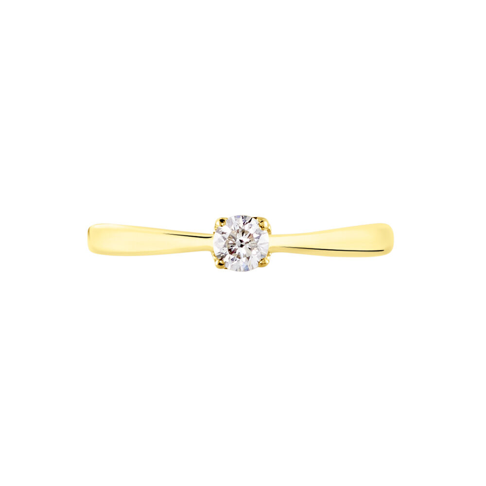 Bague Solitaire Vicoeuria Or Jaune Diamant - Solitaires Femme | Marc Orian