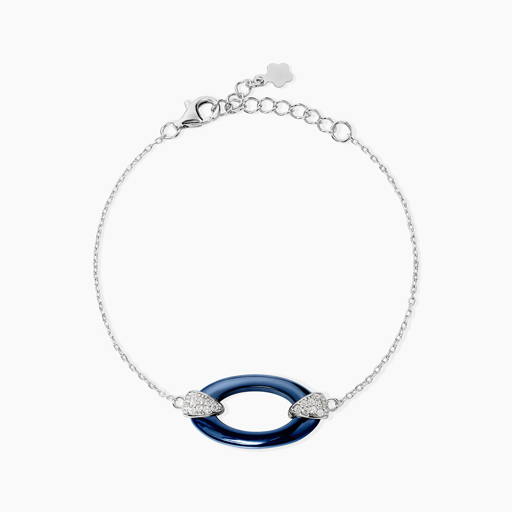 Bracelet Peer Argent Blanc Oxyde De Zirconium - Bracelets fantaisie Femme | Marc Orian