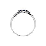Bague Amarylis Or Blanc Saphir Diamant - Solitaires Femme | Marc Orian