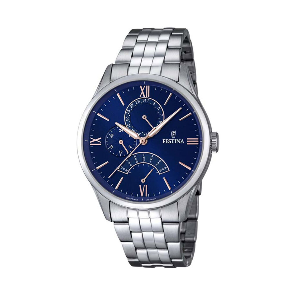 Montre Festina Retro Bleu - Montres classiques Homme | Marc Orian