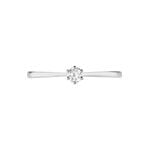 Bague Athena Platine Blanc Diamant - Solitaires Femme | Marc Orian