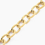 Bracelet Aelia Maille Alternee Acier Jaune - Bracelets cha&icirc;nes Femme | Marc Orian