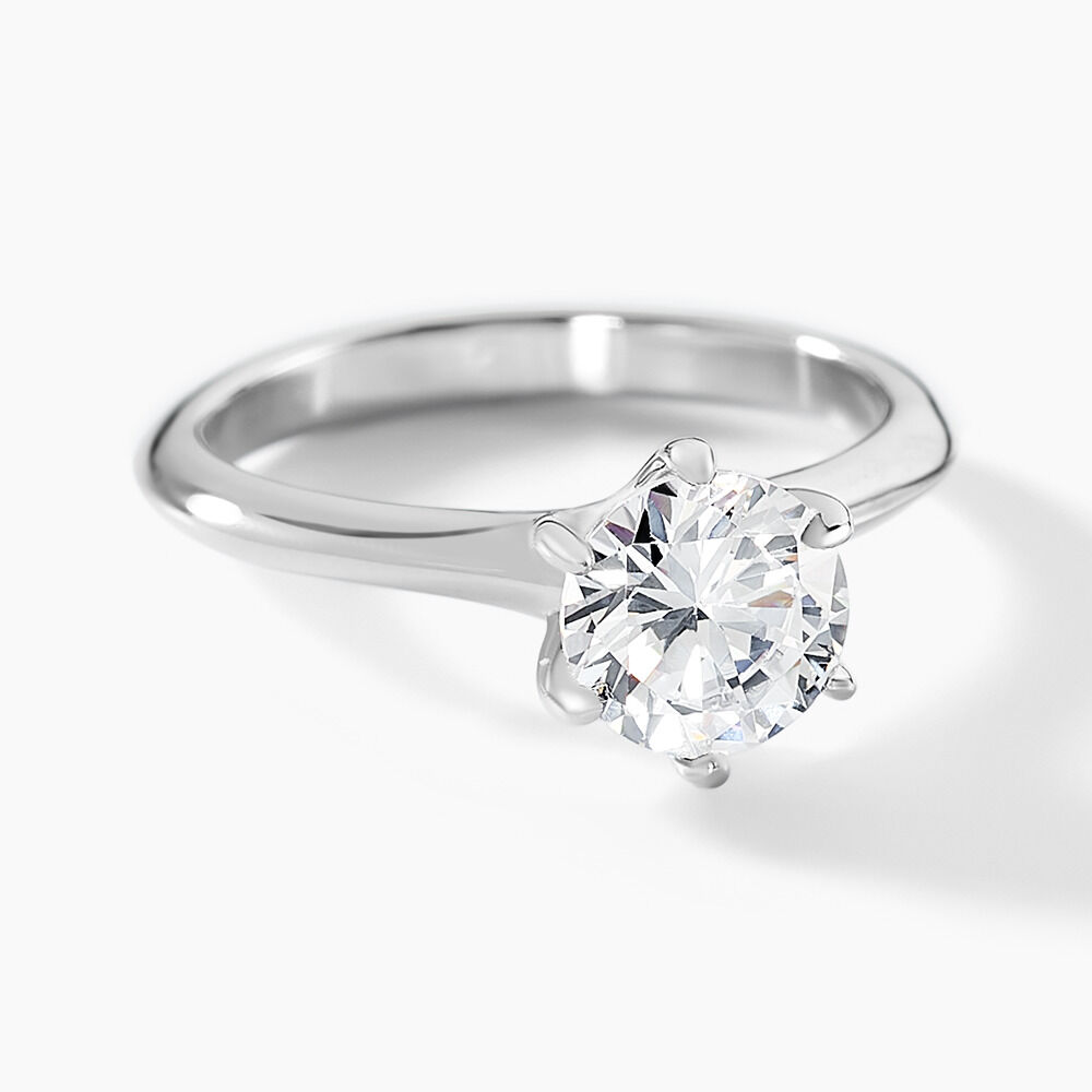 Bague Lydia Argent Blanc Oxyde De Zirconium - Solitaires Femme | Marc Orian