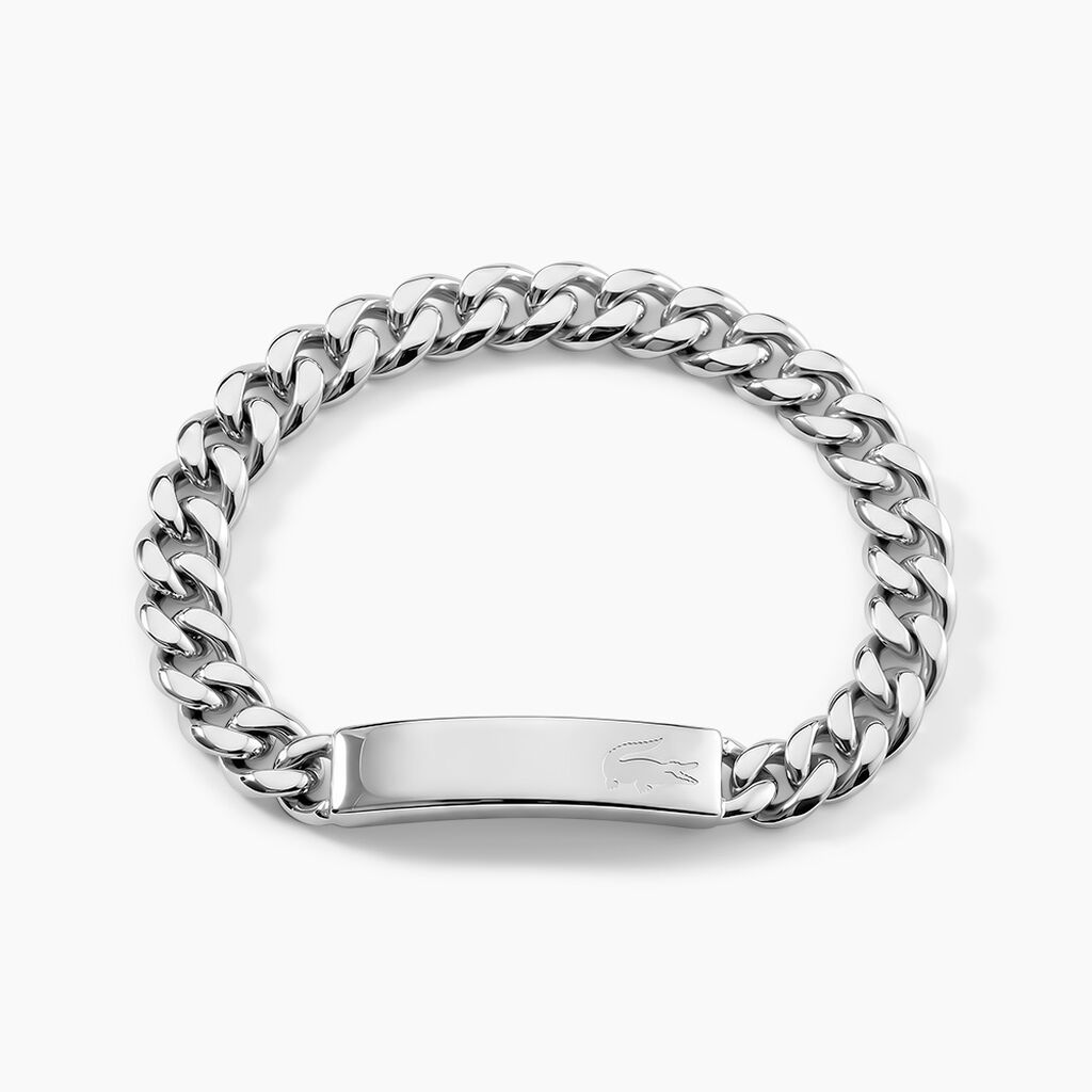Bracelet Lacoste Baseline Acier Blanc - Bracelets cha&icirc;nes Homme | Marc Orian