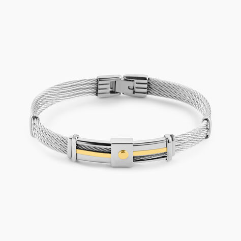 Bracelet Davilia Or Acier Bicolore - Bracelets cha&icirc;nes Homme | Marc Orian
