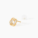 Boucles D'Oreilles Puces Otieno Or Jaune Diamant - Puces Femme | Marc Orian