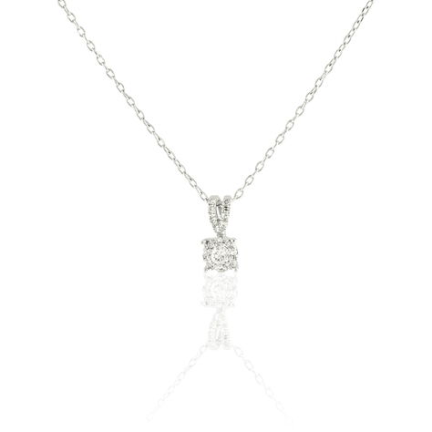 Collier Orphee Or Blanc Diamant - Colliers avec pierres Femme | Marc Orian