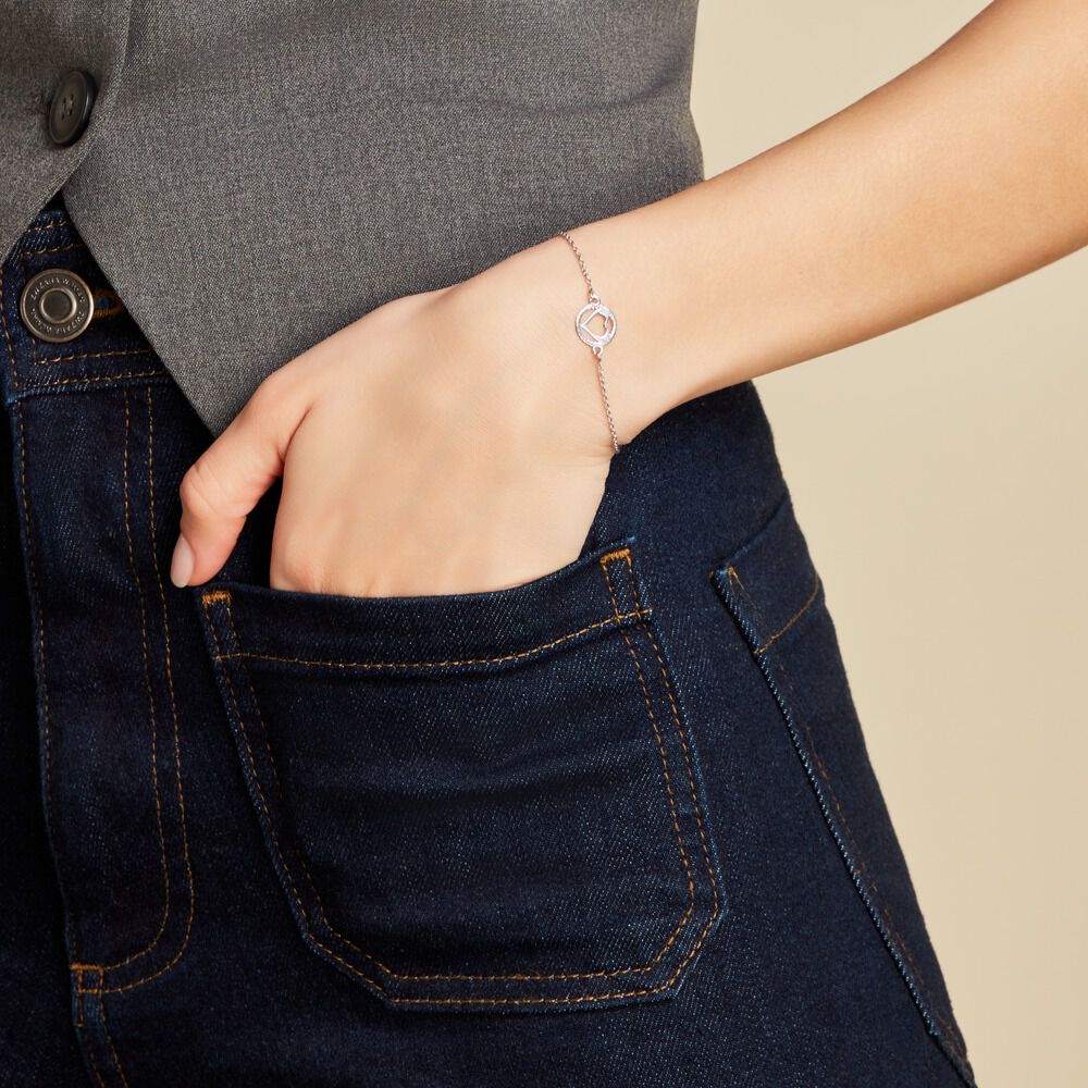 Bracelet Cuore Argent Blanc - Bracelets chaînes Femme | Marc Orian