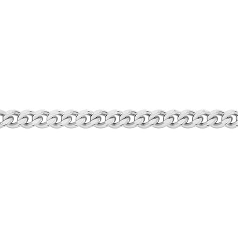 Cha&icirc;ne Imad Maille Gourmette Or Blanc - Chaines Femme | Marc Orian