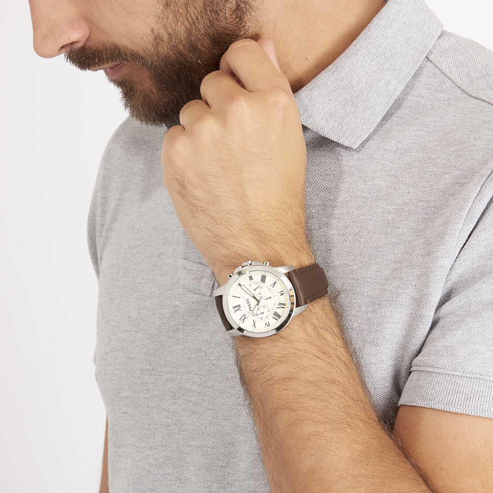 Montre Fossil Grant Beige - HIMHB130010 • Marc Orian | Bijouterie en ligne