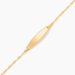 Bracelet Identit&eacute; Eowyn Maille Fantaisie Or Jaune - Gourmettes Enfant | Marc Orian