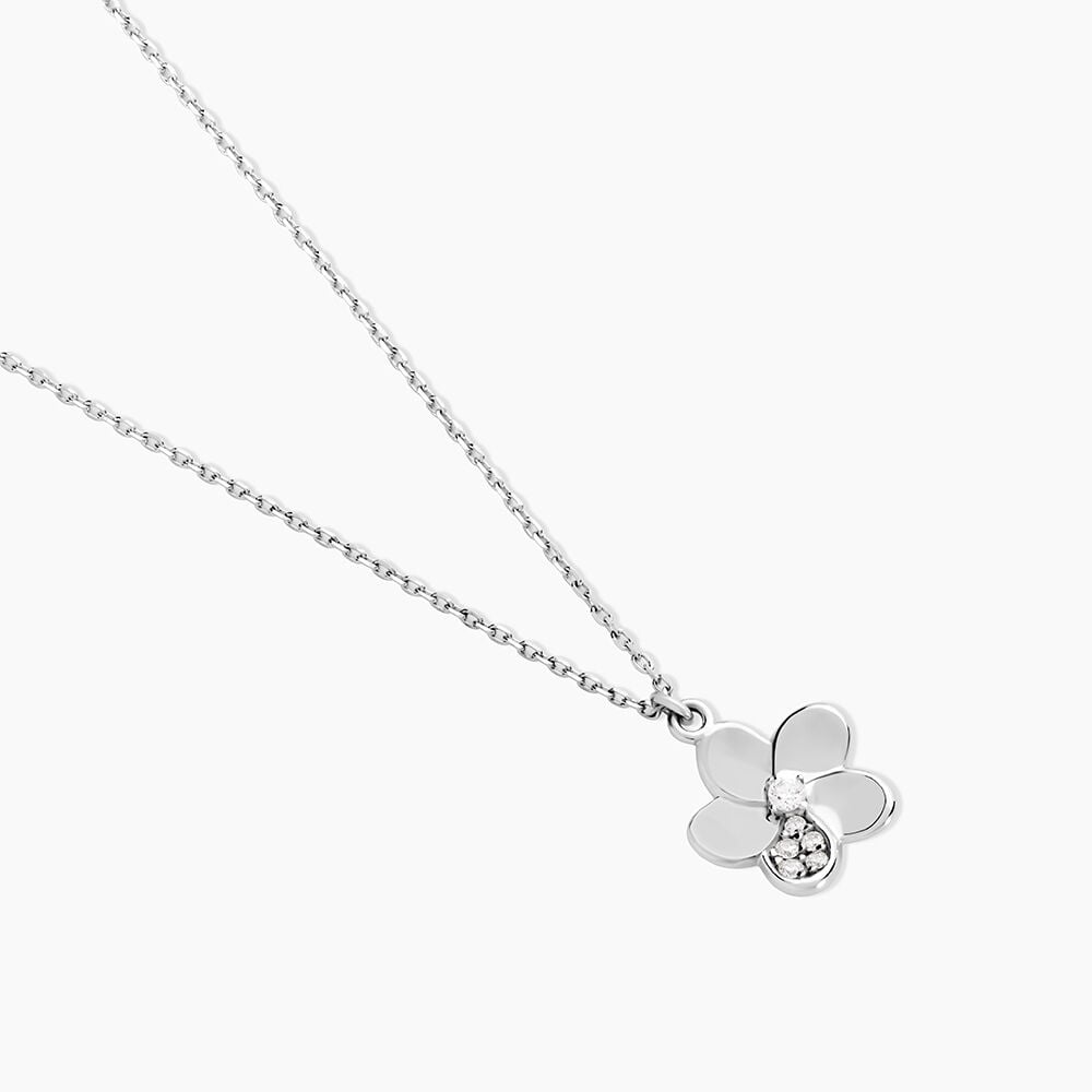 Collier Reem Argent Blanc Oxyde De Zirconium - Nouveautés Femme | Marc Orian