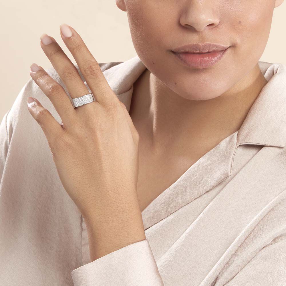 Bague Cecelia Argent Blanc Oxyde De Zirconium - Bagues avec pierre Femme | Marc Orian