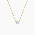 Collier Arenale Argent Dor&eacute; A L'Or 750/1000 Topaze - Colliers avec pierres Femme | Marc Orian