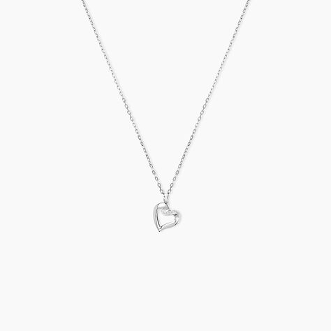 Collier Kaina Or Blanc Diamant - Colliers avec pierres Femme | Marc Orian