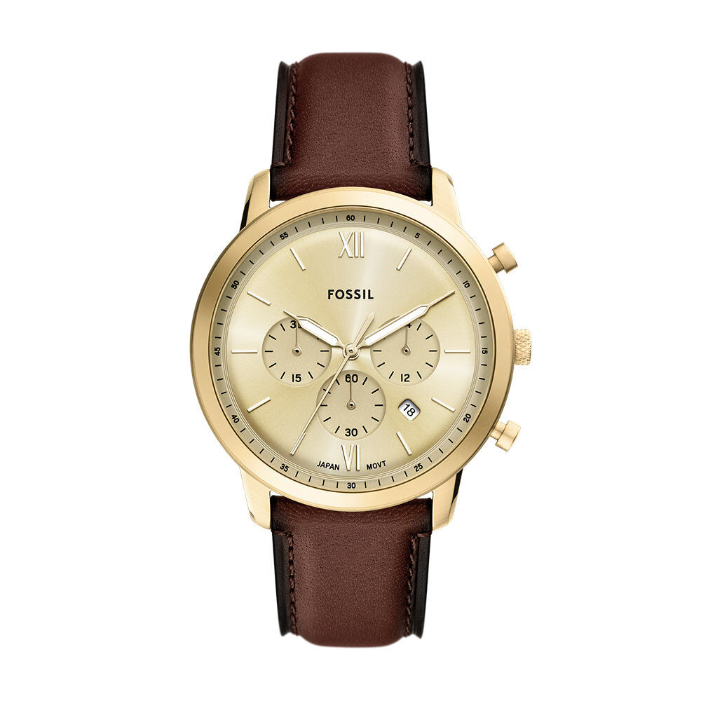 Montre Fossil Neutra Chrono Doré - Montres étanches Homme | Marc Orian