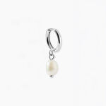 Boucles D'Oreilles Pendantes Vianney Acier Blanc Pierre De Synthese - Pendantes Homme | Marc Orian