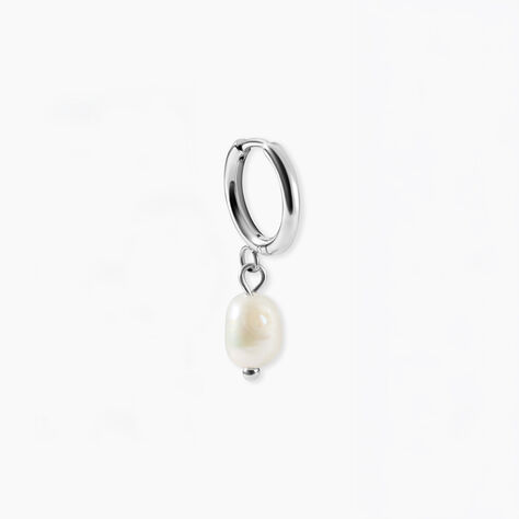Boucles D'Oreilles Pendantes Pearl Acier Blanc Pierre De Synthese - Pendantes Homme | Marc Orian