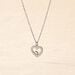 Collier Sweet Heart Or Blanc Diamant - Colliers avec pierres Femme | Marc Orian