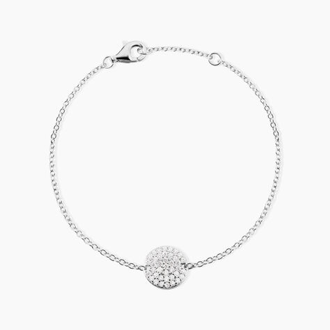 Bracelet Sharma Argent Blanc Oxyde De Zirconium - Bracelets Medailles Femme | Marc Orian