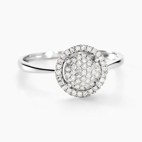 Bague Soleil D'hiver Or Blanc Diamant Divers - Bagues pierres pr&eacute;cieuses Femme | Marc Orian