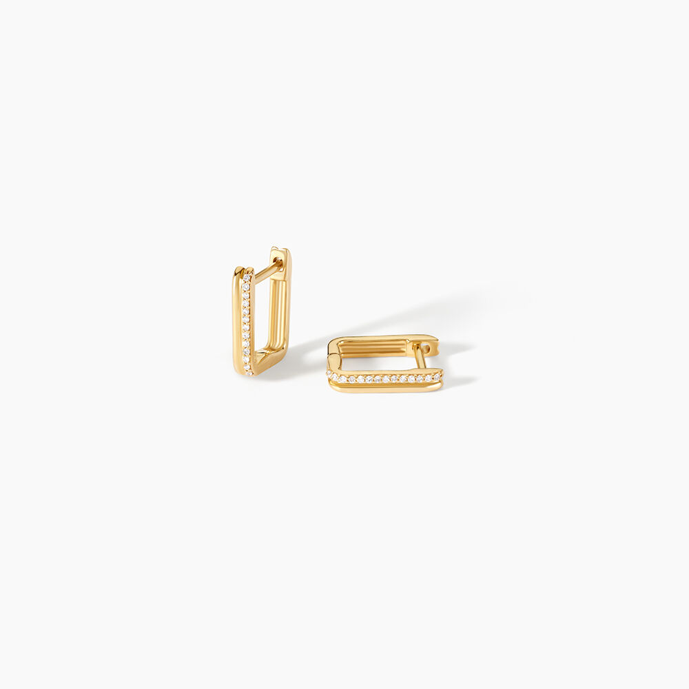 Cr&eacute;oles Democritus Or Jaune Diamant - Cr&eacute;oles Femme | Marc Orian