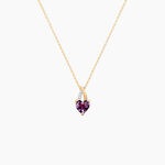 Collier Bertille Or Jaune Amethyste Et Oxyde De Zirconium - Colliers avec pierres Femme | Marc Orian