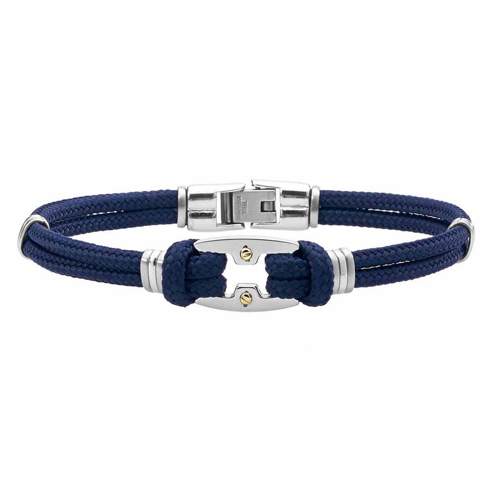 Bracelet Latufa Acier Bicolore - Bracelets cordons Homme | Marc Orian
