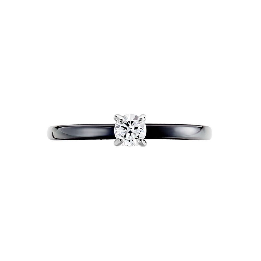 Bague Solitaire Nigelia Argent Blanc Oxyde De Zirconium - Bijoux fantaisie Femme | Marc Orian