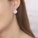 Bijoux D'oreilles Aleksandra Argent Rose Oxyde De Zirconium - Piercings d'oreilles Femme | Marc Orian