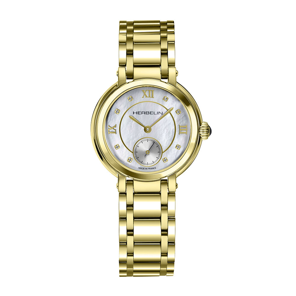 Montre Herbelin Galet Nacre Blanche - Montres &eacute;tanches Femme | Marc Orian