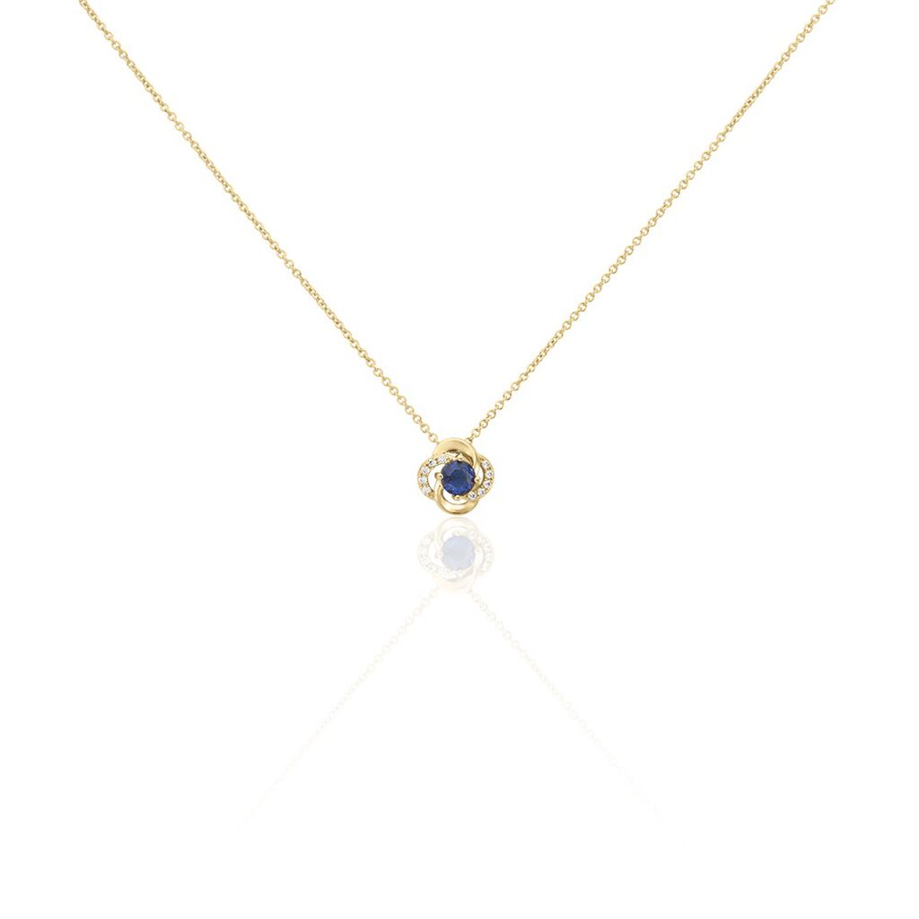 Collier Jaana Plaqu&eacute; Or Jaune Verre Oxyde De Zirconium - Colliers avec pierres Femme | Marc Orian