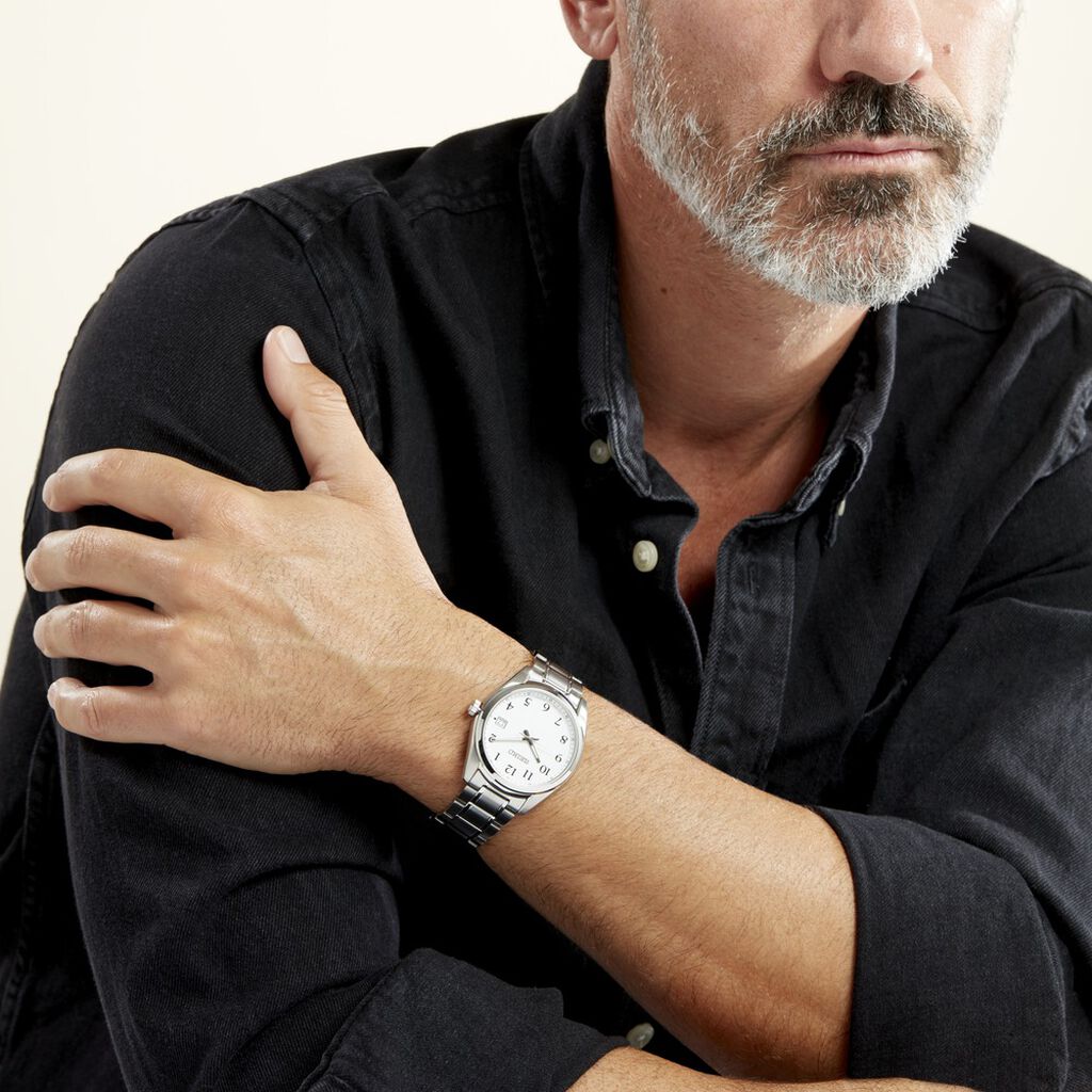 Montre Seiko Classique Blanc - Montres classiques Homme | Marc Orian