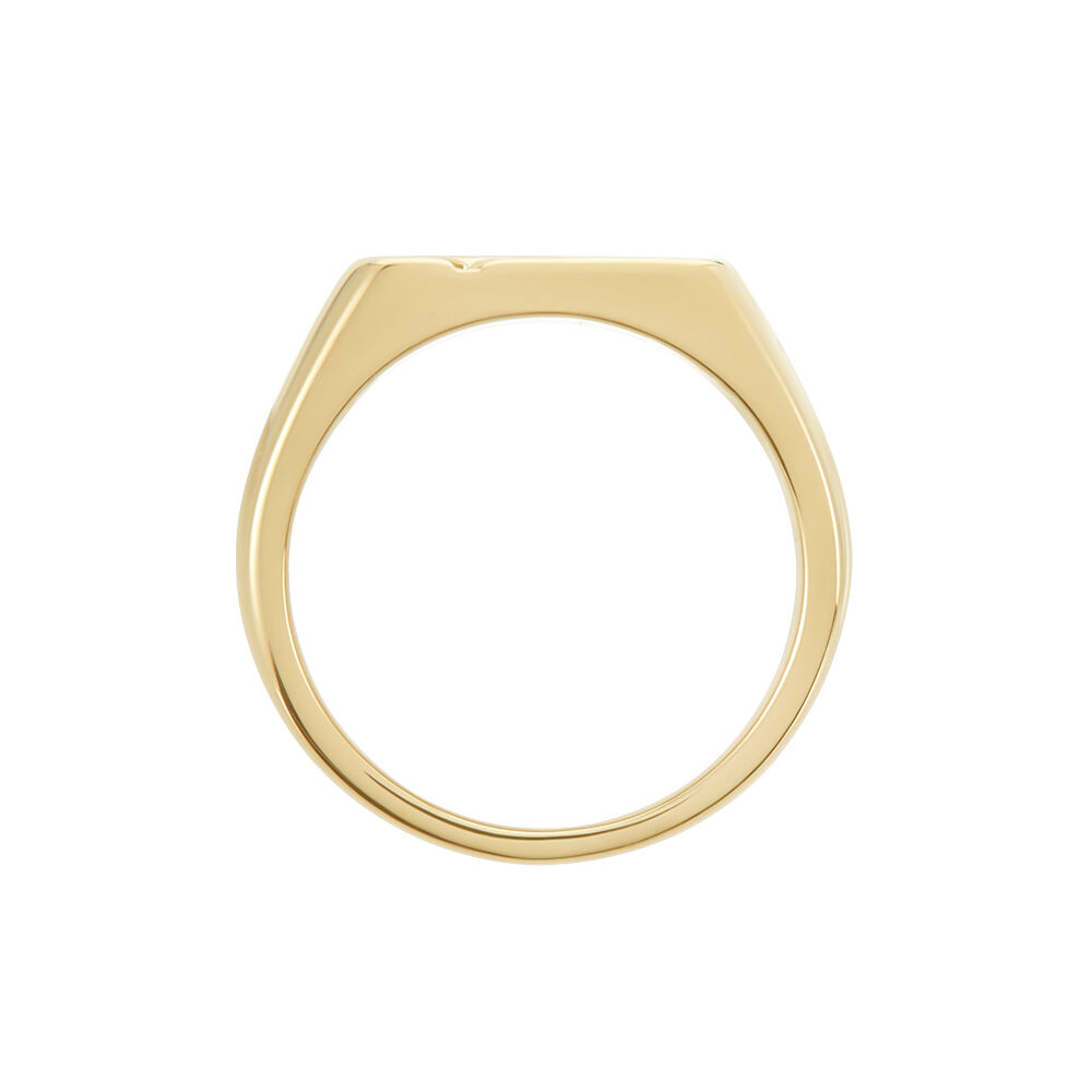 Chevalière Plaqué Or Jaune Gyorgy Oxyde De Zirconium - Chevalières Homme | Marc Orian