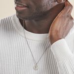 Pendentif Elio V Argent Blanc - Bijoux fantaisie Famille | Marc Orian