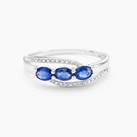 Bague Comete Or Blanc Saphir Et Diamant - Bagues fian&ccedil;ailles Femme | Marc Orian