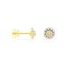 Boucles D'oreilles Puces Charletta Or Jaune Diamant - Puces Femme | Marc Orian