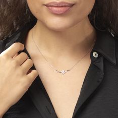 Collier Eva Or Blanc Oxyde De Zirconium - Colliers Femme | Marc Orian