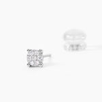 Boucles D'oreilles Puces Kate Or Blanc Diamant - Boucles d'oreilles mariage Femme | Marc Orian