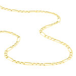 Collier Or Jaune Maille Altern&eacute;e 1/3 - Chaines Homme | Marc Orian