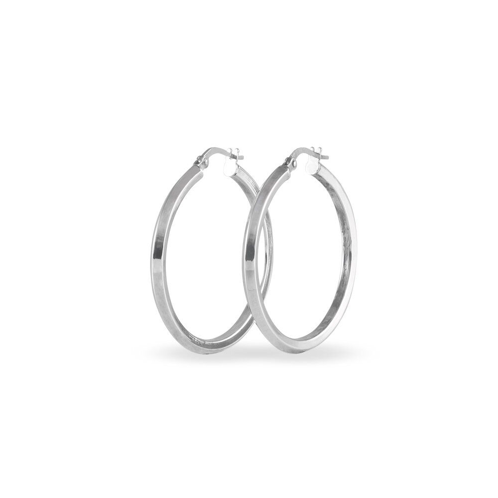 Créoles Ilana Or Blanc - Créoles Femme | Marc Orian