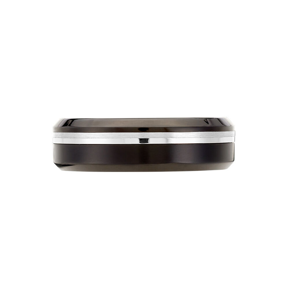 Bague Baldev Acier Bicolore - Bagues grosses Homme | Marc Orian